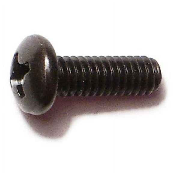 #8-32 x 1/2" Black Oxide Phillips Pan Head Machine Screws (30 pcs.)