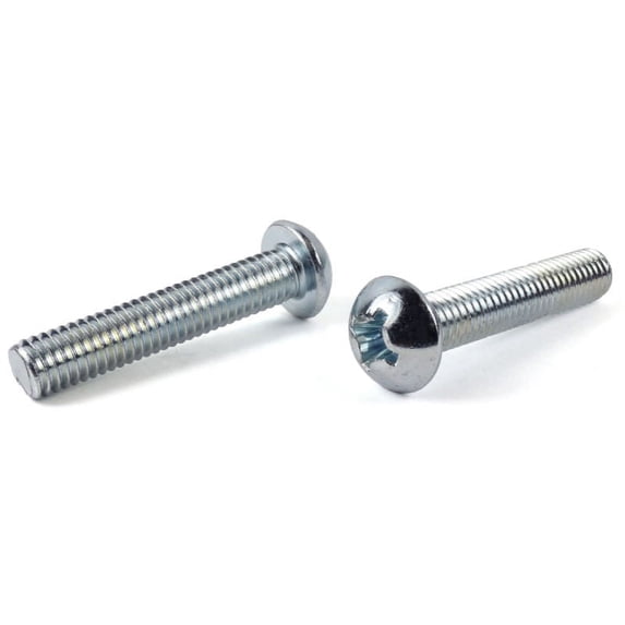 8-32 x 1/2" Machine Screws / Phillips / Round Head / Steel / Zinc - 10000 Piece Carton