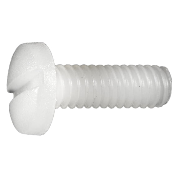 #8-32 x 1/2" Nylon Plastic Slotted Binding Machine Screws BPSBN-055 (20 pcs.)