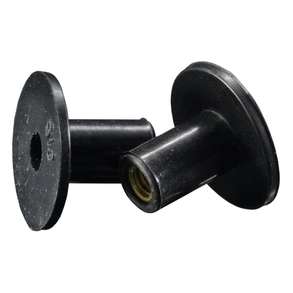 #8-32 x 1/2" Rubber Coarse Thread Well Nuts (16 pcs.)