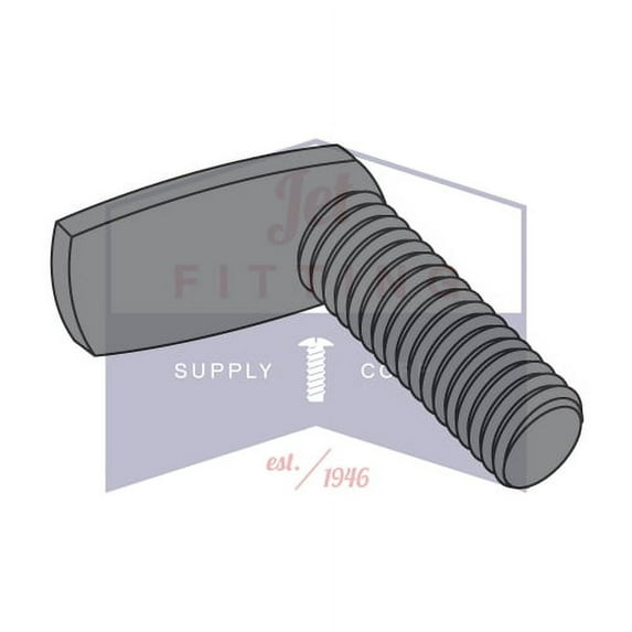 8-32 x 1/2" Weld Screws | L-Shaped 90 Deg. Spade | Steel | Plain (Quantity: 1000)
