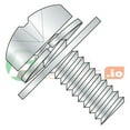 thumbnail image 1 of 8-32 x 1/4" Double SEMS Screws / Flat & Split Washers / Phillips / Pan Head / Steel / Zinc / Flat Washer OD = 1/2 (Quantity: 10,000 pcs), 1 of 1