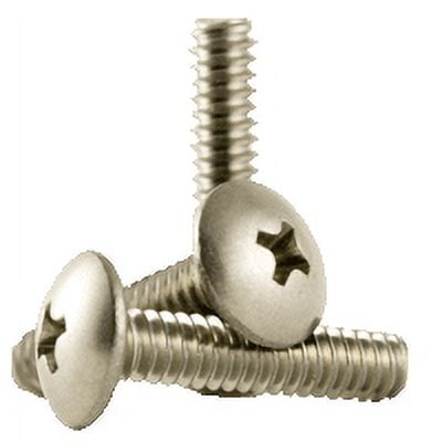 #8-32 x 1/4" Machine Screw, Stainless Steel (18-8), Phillips Truss Head (inch) Head Style: Truss, (QUANTITY: 1000) Drive: Phillips, Thread: Coarse Thread (UNC), Fully Threaded