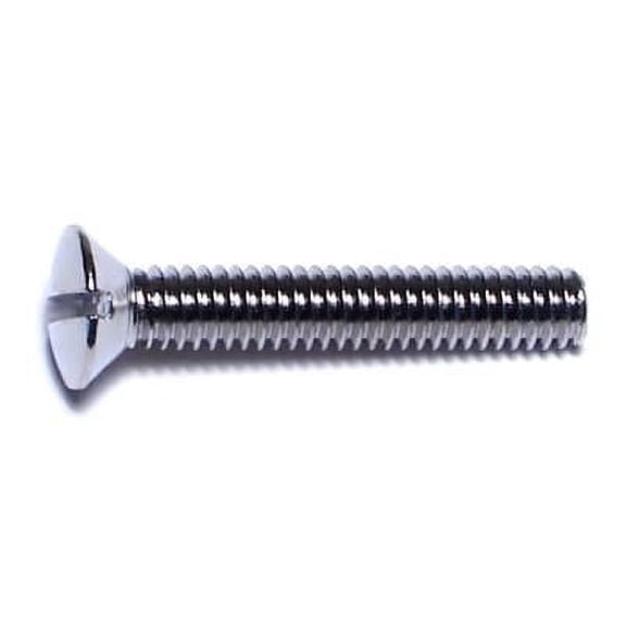 #8-32 x 1" Brass Slotted Oval Head Machine Screws MSOB-043 (15 pcs.)