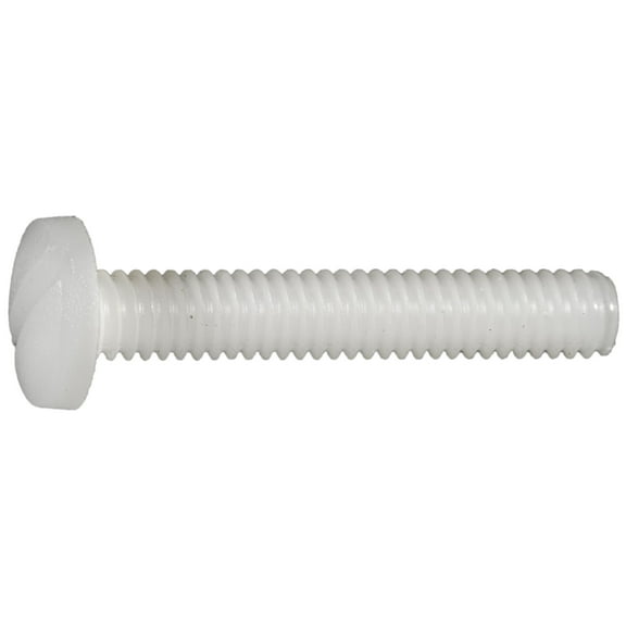 #8-32 x 1" Nylon Plastic Slotted Binding Machine Screws BPSBN-058 (20 pcs.)