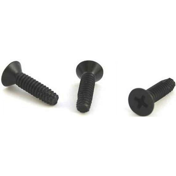 8-32 x 1" Type F Thread Cutting Screws / Phillips / Flat Head / Steel / Black Oxide - 7000 Piece Carton