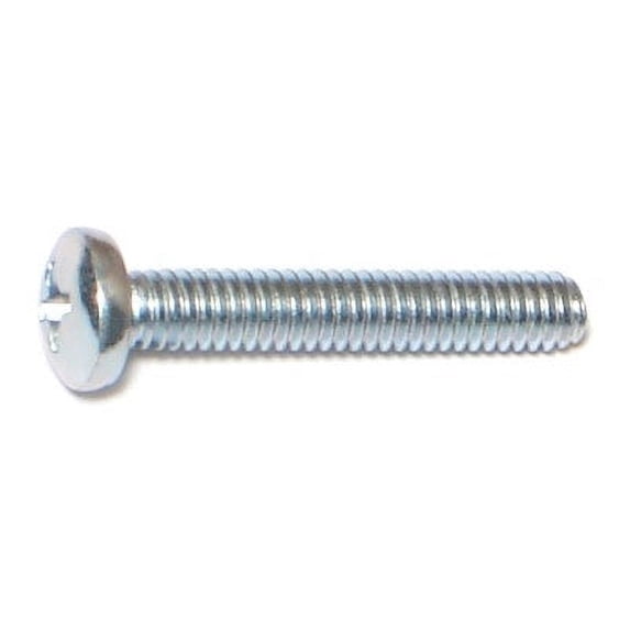 #8-32 x 1" Zinc Phillips Pan Head Machine Screws MSCPS-148 (125 pcs.)