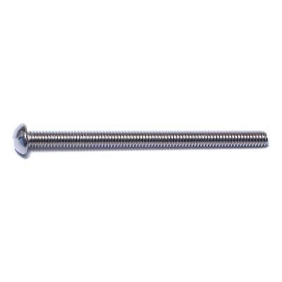 #8-32 x 2-1/2" 18-8 Stainless Slotted Round Machine Screws MSRSS-075 (100 pcs.)