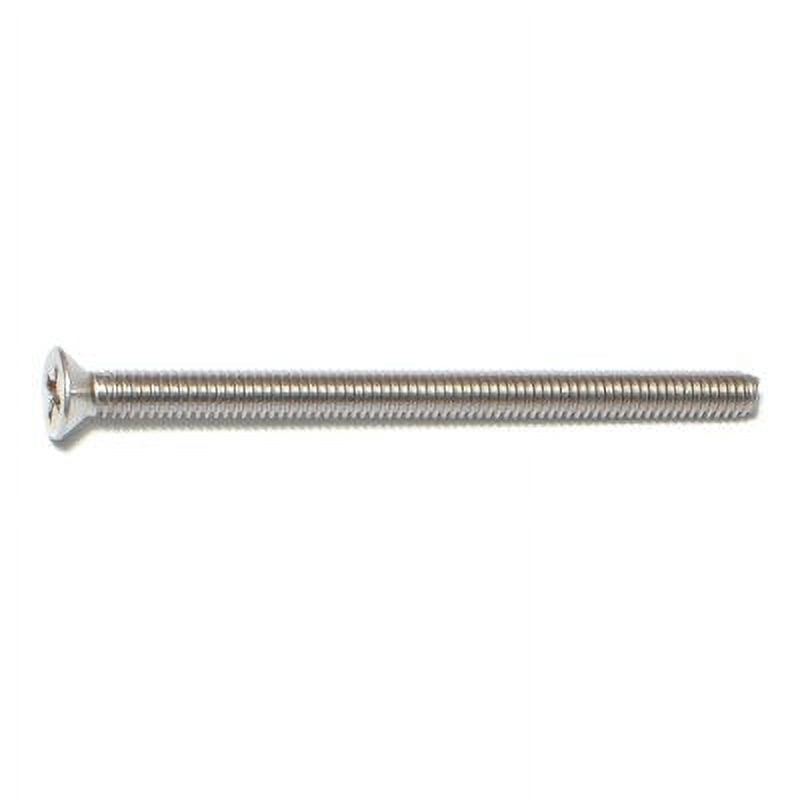 #8-32 x 2-1/2" 18-8 Stainless Steel Coarse Thread Phillips Flat Head Machine Screws MSFSS-239