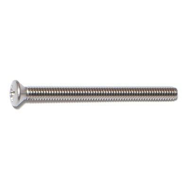 #8-32 x 2" 18-8 Stainless Phillips Oval Head Machine Screws (100 pcs.)