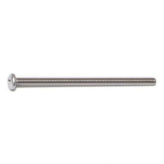 #8-32 x 3" 18-8 Stainless Steel Coarse Thread Phillips Pan Head Machine Screws MSPSS-161