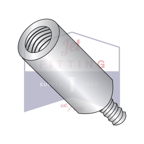 8-32 x 3/4" 1/4" OD Round Standoffs (Male-Female) | Aluminum (Quantity: 1000)