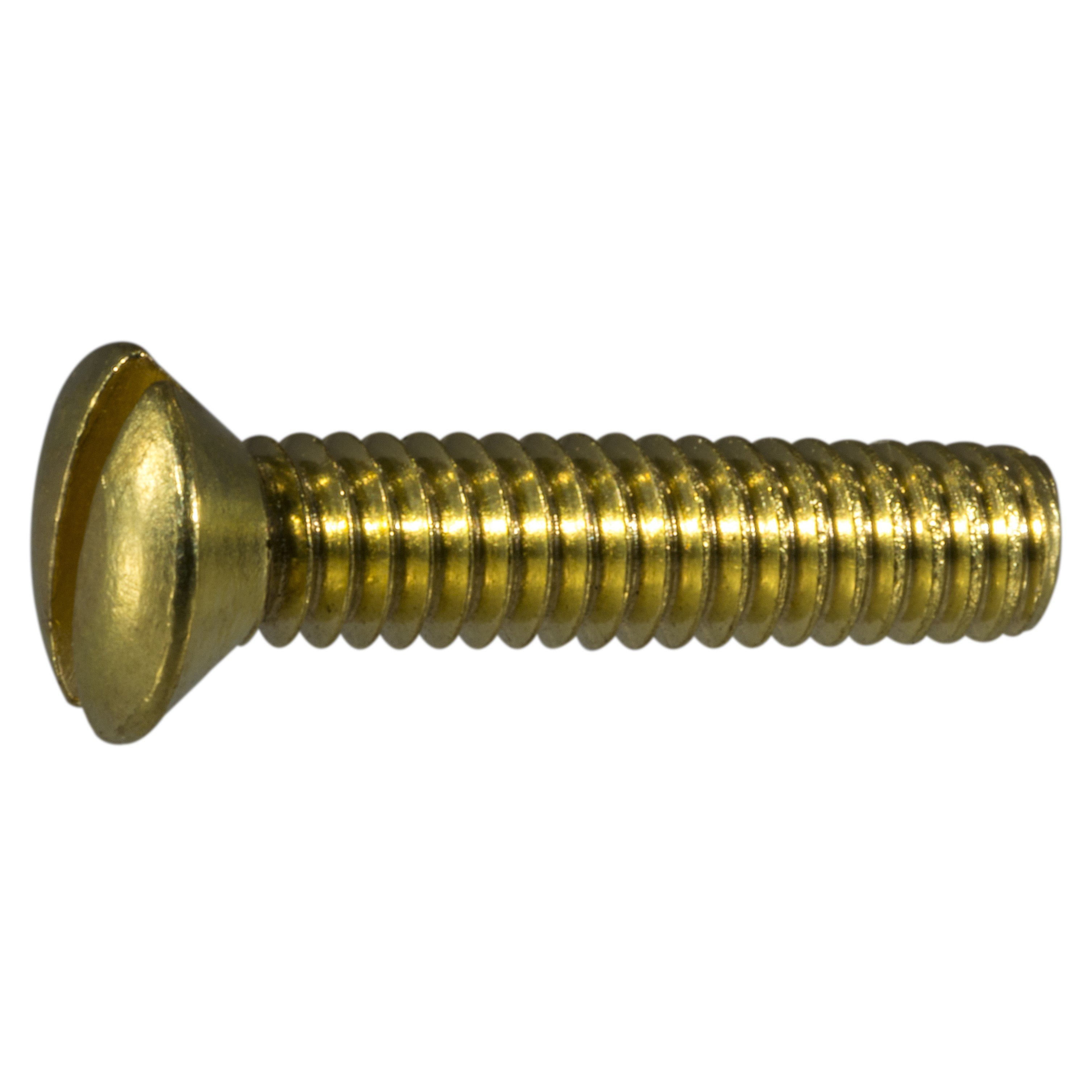 #8-32 x 3/4" Brass Slotted Oval Head Machine Screws MSCOB-117 (36 pcs.)