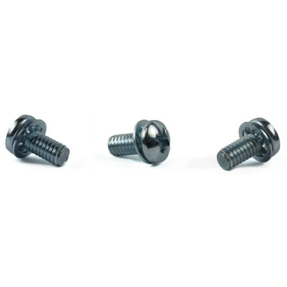 8-32 x 3/4" SEMS Screws / Internal Tooth Washer / Phillips / Pan Head / 18-8 Stainless Steel - 3000 Piece Carton