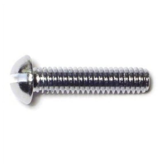 #8-32 x 3/4" Steel Coarse Thread Slotted Round Head Machine Screws (36 pcs.)