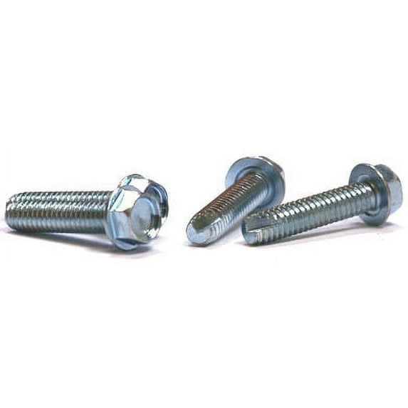 8-32 x 3/4" Type 23 Thread Cutting Screws / Unslotted / Hex Washer Head / Steel / Zinc - 8000 Piece Carton