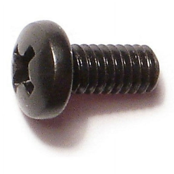 #8-32 x 3/8" Black Oxide Phillips Pan Head Machine Screws (35 pcs.)