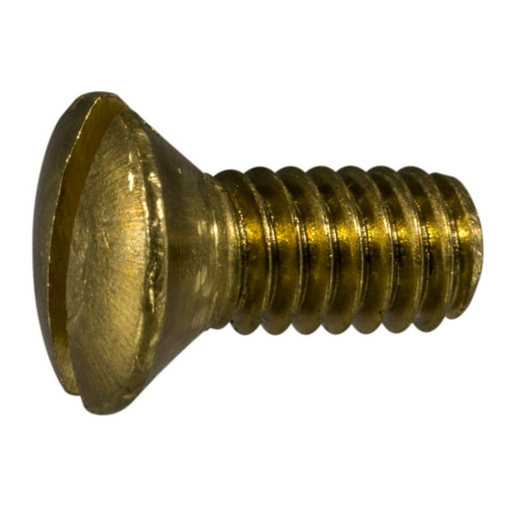 #8-32 x 3/8" Brass Slotted Oval Head Machine Screws MSCOB-108 (36 pcs.)