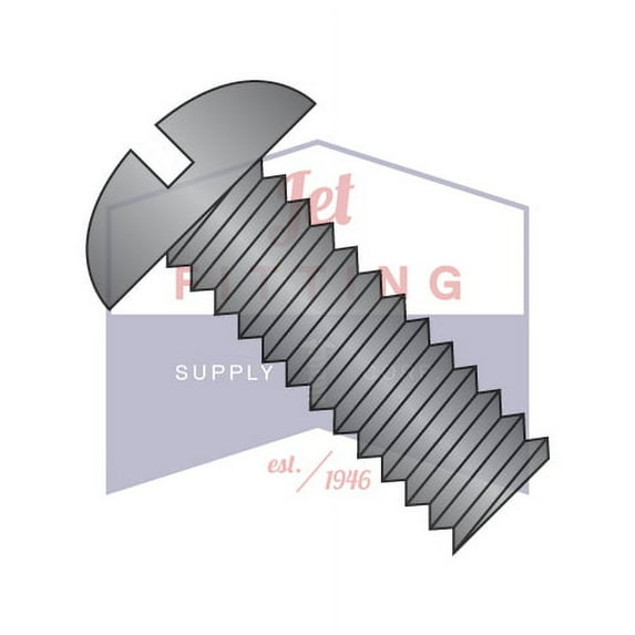 8-32 x 3/8" Machine Screws | Slotted | Round Head | Steel | Black Oxide (Quantity: 10000)