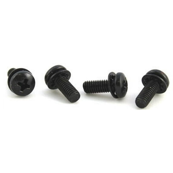 8-32 x 3/8" SEMS Screws / Internal Tooth Washer / Phillips / Pan Head / Steel / Black Oxide - 10000 Piece Carton