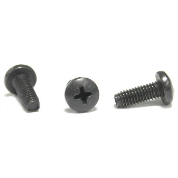 8-32 x 3/8" Trilobe Thread Forming Screws for Metal / Phillips / Pan Head / Steel / Black Oxide - 10000 Piece Carton
