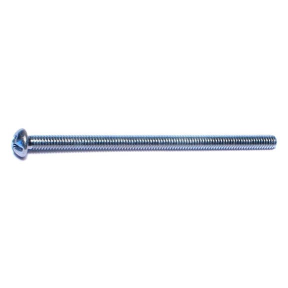 #8-32 x 3" Zinc Combo Round Head Machine Screws MSCRS-283 (100 pcs)