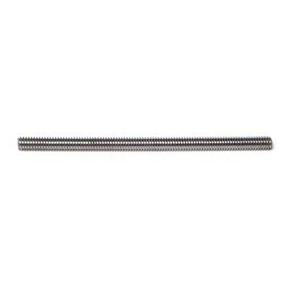 #8-32 x 3" Zinc Plated Grade 2 Steel Coarse Thread Threaded Rods TRS-144