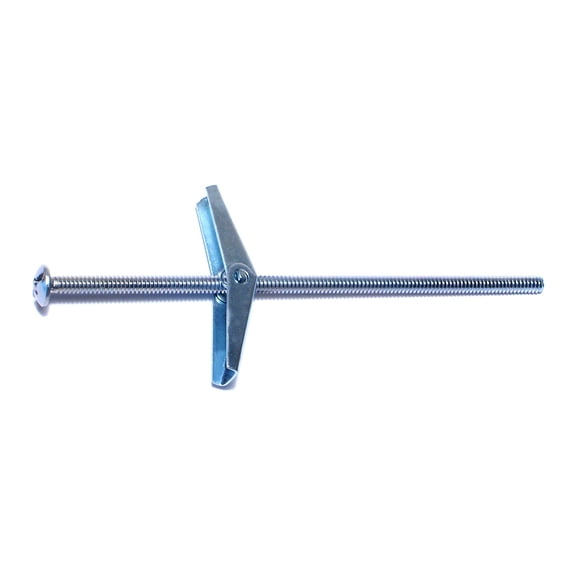8-32 x 4" Zinc Plated Steel Coarse Thread Mushroom Toggle Bolts (50 pcs.)