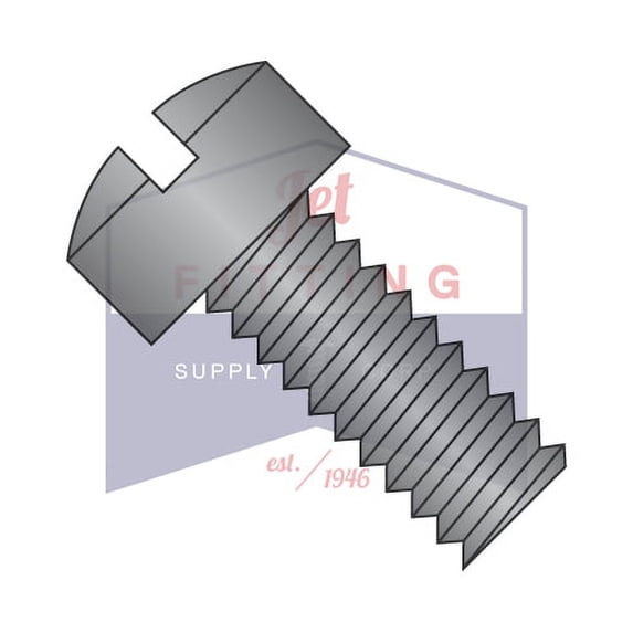 8-32 x 5/16" Machine Screws | Slotted | Fillister Head | Steel | Black Oxide (Quantity: 10000)