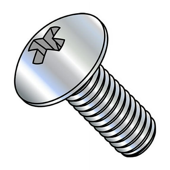 8-32X1 1/2 Phillips Truss Full Contour Machine Screw Fully Threaded Zinc (Pack Qty 3,000) BC-0824MPT
