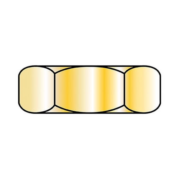 8-32X1/4X3/32 Small Pattern Hex Machine Screw Nut Zinc Yellow (Pack Qty 10,000) BC-0804NHY