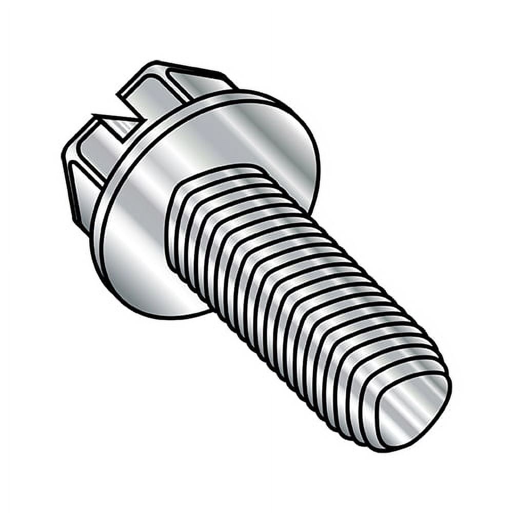 8-32X1/2 Slotted - Indented - Hex Washer - Machine Screws