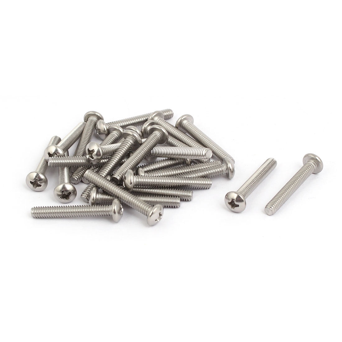 50-Pack #8-32 X 1 Brass Slotted Round Head Machine Screws