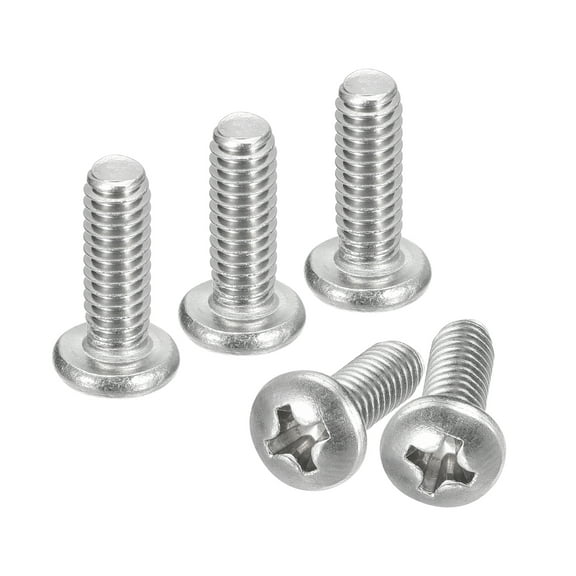 #8-32x1/2" Pan Head Machine Screws, 304 Stainless Steel Screw, Pack of 20