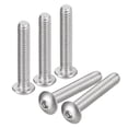 thumbnail image 1 of #8-32x1" Button Head Socket Cap Screws, 50 Pack 304 Stainless Steel Screws, 1 of 5
