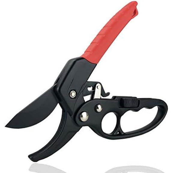 8" Professional Ratchet Anvil Pruning Shears (GPPS-1011), Ratcheting Mechanism, Anvil groove design, Reinforced Design Handle, Garden Shears Clippers, Anvil Pruner, Hand Tools Scissors Loppers