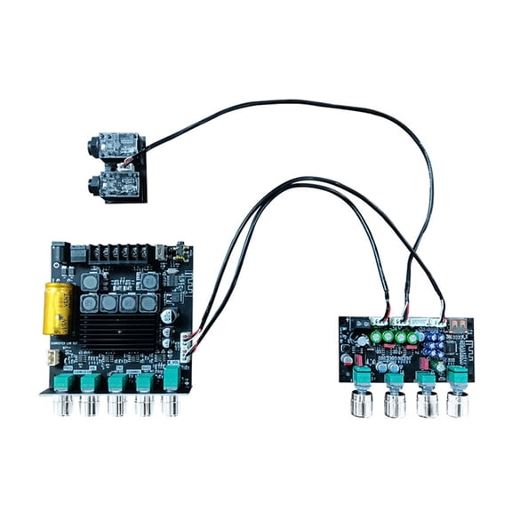 8-36V Amplifier Preamp Module with DSP Sound Control for Karaoke & Home Theater