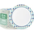 thumbnail image 1 of 8.375 Inch Paper Plates, 288 Count Disposable Plates, Soak Proof and Cut, Ideal for Family Gatherings, Parties, Picnic, 1 of 8