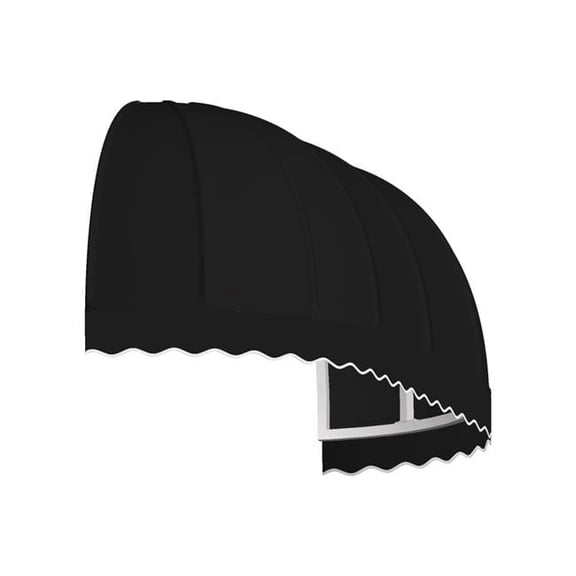 8.38 ft. Chicago Window & Entry Awning, Black - 31 x 24 in.