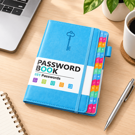 8.4"*5.8" Pasbook With Colorful Tabs For Seniors (blue)