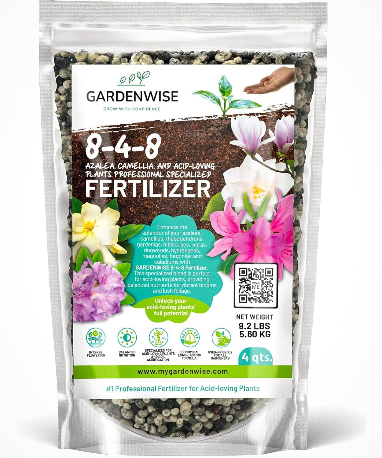 8-4-8 Acidic Fertilizer for Azaleas, Camellias (Camelia), Hydrangeas ...