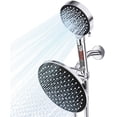 thumbnail image 1 of Qunler Dual Shower Head with Filter, 6 Modes 3-Way Rainfall High Pressure Showerhead with Handheld Combo 72" Long Hose, Black, 1 of 9