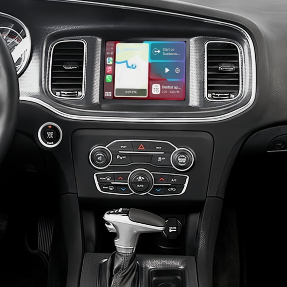 8.4 Inch Android 15 Car Multimedia Radio GPS Navigation Unit Fit for Dodge for Charger 2015-2017, 2GB RAM 32GB ROM Built-in CarPlay Android Auto Support WiFi FM RDS Steering Wheel Control Bluetooth