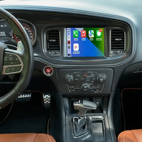 8.4 Inch Android 15 Car Multimedia Radio GPS Navigation Unit Fit for Jeep Grand Cherokee WK2 2014-2019, 2GB RAM 32GB ROM Built-in CarPlay Android Auto