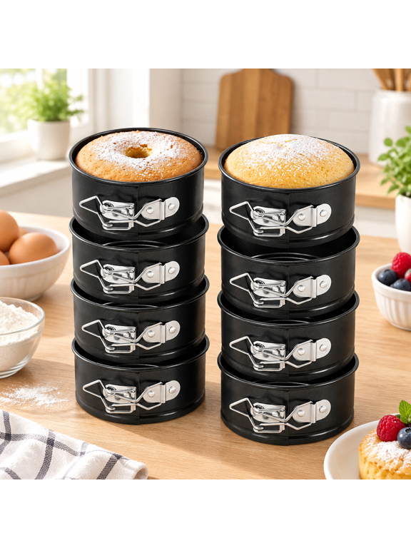 8 4 Inch Springform Pans Mini Cheesecake Black