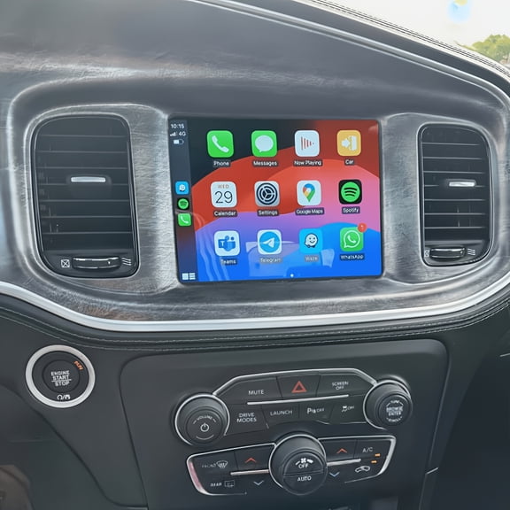 8.4 Inch Touchscreen Android 15 Car Stereo Head Unit for Dodge for Challenger 2017-2021, 2GB+32GB Built-in Wireless CarPlay Android Auto GPS Multimedia Player Support FM RDS SWC Mirror Link