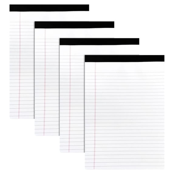 8.4 X 11.6 Inch Colored Legal Pads, Wide Ruled Perforated Lined Writing ...
