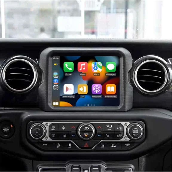 8.4-inch Car Stereo Radio for Jeep Wrangler 2018-2025 Android 14 WiFi Bluetooth SWC DSP FM/RDS Car Player 2+32G with Carplay Android Auto GPS Navigation Head Unit with AHD Camera/Mic