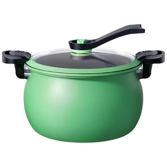 8.45 QT Micro Pressure Cooker for Home Use, Maifan Stone Nonstick Coating, Large Capacity Pressure Cooker with Glass Lid, Multifunction Pressure Cooker for Stewing, Braising, and Soup