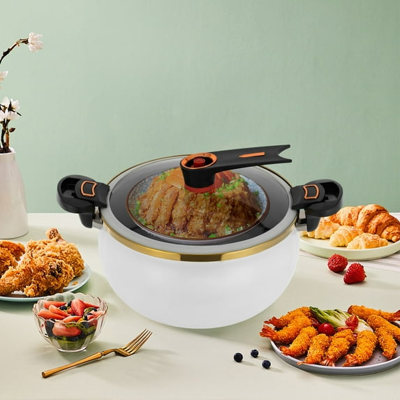 8.45Qt Micro Pressure Cooker – Durable Iron with Non-Stick Coating, Multi-Use Stove Compatible, Safe & Easy to Clean – Perfect for Home & Restaurant Use
